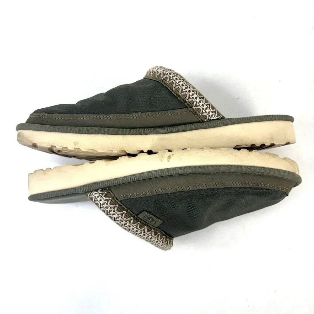 UGG Men's Tasman Slip-on Slides Uld Mono Slipper MLT Green US Size 10